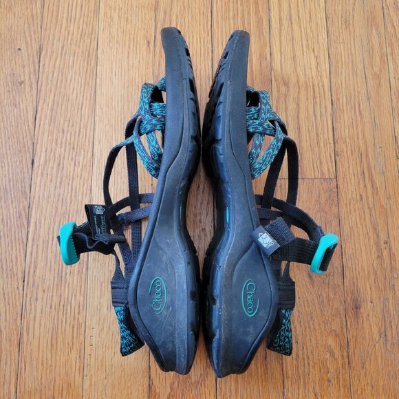 Chaco Womens Z/2 Classic Sport‎ Sandals Blue Black 10 Summer Hiking - Picture 5 of 7